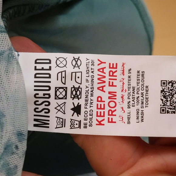 NWT Missguided Turquoise Party Dress 18UK 14US - Picture 6 of 7